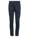 Yan Simmon Man Pants Navy Blue Size 30 Cotton, Elastane