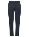 Yan Simmon Man Pants Navy Size 40 Cotton, Elastane In Navy Blue