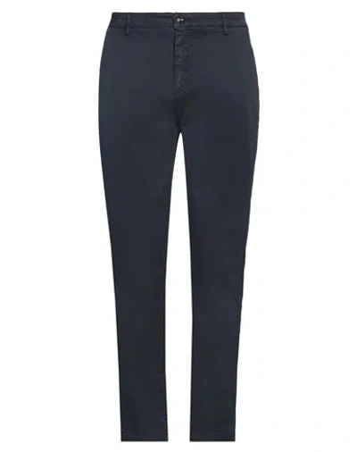 Yan Simmon Man Pants Navy Size 40 Cotton, Elastane In Navy Blue