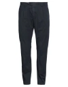 Yan Simmon Man Pants Navy Size 40 Cotton, Polyester, Elastane In Navy Blue