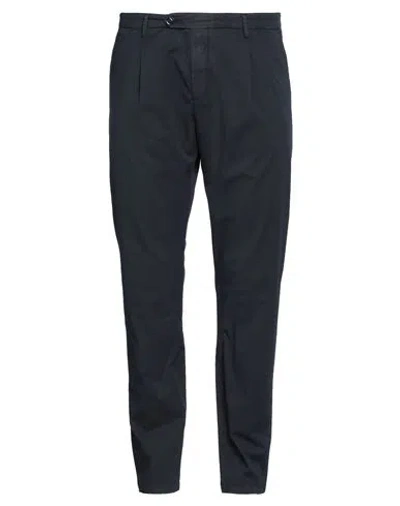 Yan Simmon Man Pants Navy Size 40 Cotton, Polyester, Elastane In Navy Blue