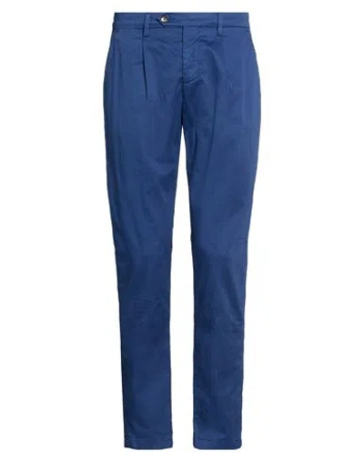 Yan Simmon Man Pants Navy Size 30 Cotton, Elastane In Blue