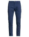 Yan Simmon Man Pants Navy Size 34 Cotton, Elastane In Multi