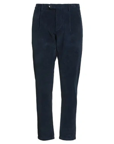 Yan Simmon Man Pants Navy Size 38 Cotton In Blue