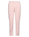 Yan Simmon Man Pants Pink Size 38 Cotton, Elastane In Pink
