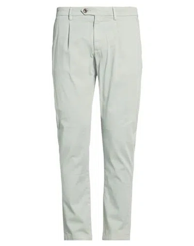 Yan Simmon Man Pants Sage Green Size 38 Cotton, Elastane In White