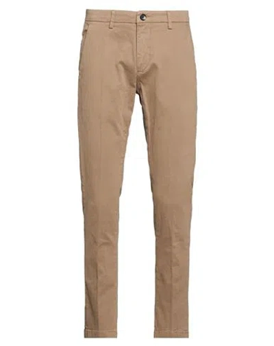 Yan Simmon Man Pants Sand Size 28 Cotton, Elastane In Brown
