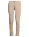 Yan Simmon Man Pants Sand Size 30 Cotton, Elastane In Brown