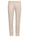 Yan Simmon Man Pants Sand Size 40 Cotton, Elastane In Neutral