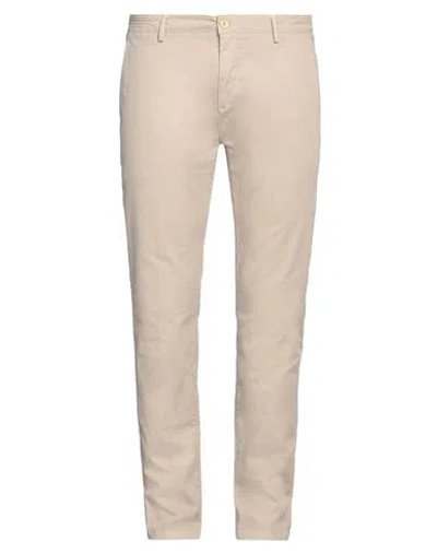 Yan Simmon Man Pants Sand Size 40 Cotton, Elastane In Beige