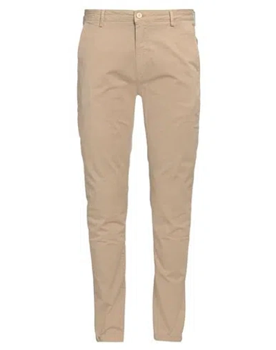 YAN SIMMON YAN SIMMON MAN PANTS SAND SIZE 40 COTTON, ELASTANE