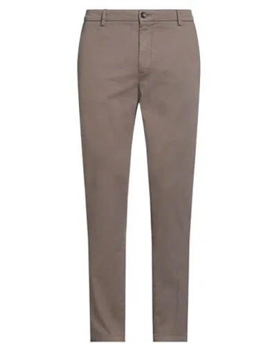 YAN SIMMON YAN SIMMON MAN PANTS TAUPE SIZE 38 MODAL, COTTON, ELASTANE
