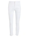 Yan Simmon Man Pants White Size 30 Cotton, Linen, Elastane In White
