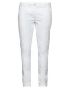 Yan Simmon Man Pants White Size 38 Cotton, Elastane