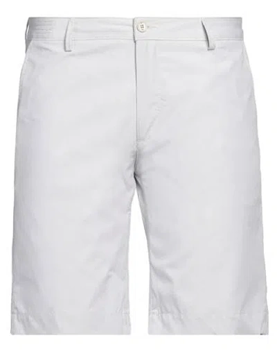 Yan Simmon Man Shorts & Bermuda Shorts Light Grey Size 38 Cotton, Polyester, Elastane In White