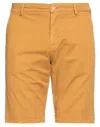 Yan Simmon Man Shorts & Bermuda Shorts Marigold Size 40 Cotton, Elastane In Camel