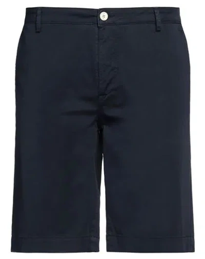 Yan Simmon Man Shorts & Bermuda Shorts Midnight Blue Size 40 Cotton, Elastane
