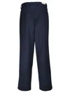 Yan Simmon Stretch-cotton Trousers In Blue