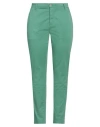 Yan Simmon Woman Pants Green Size 12 Cotton, Elastane