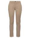 Yan Simmon Woman Pants Khaki Size 4 Cotton, Elastane In Beige