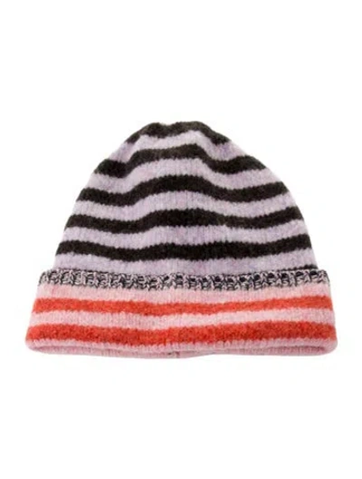 Pre-owned Yan Yan Knits Beanie In Purple