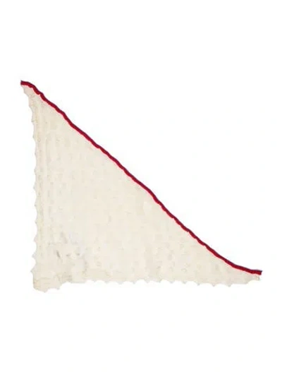 Pre-owned Yan Yan Knits Wool Scarf In Neutral