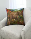 Yana Movchan Jungle Of Happiness Accent Pillow In Multi