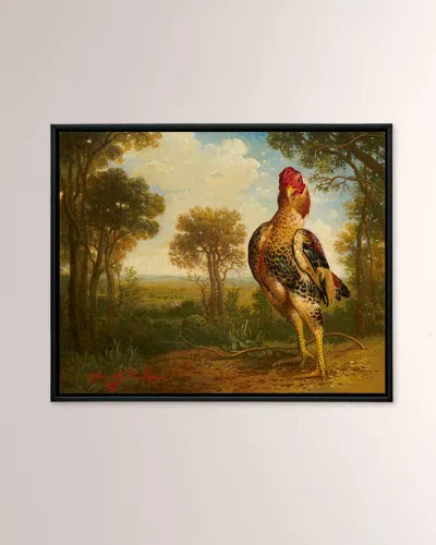 Yana Movchan Lone Rooster Limited Edition Giclee Canvas Wall Art