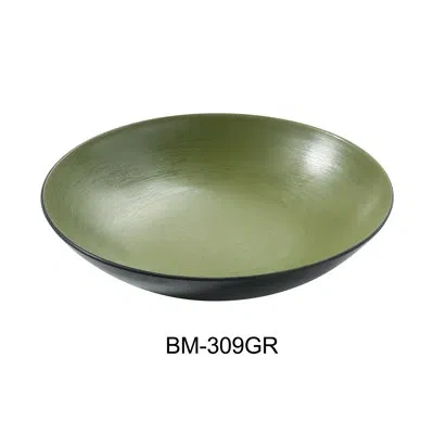Yanco 24 Piece Pasta Bowl Set In Black;green
