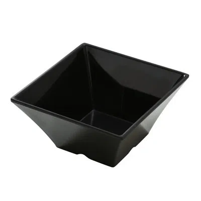 Yanco 26 Oz. Square Melamine Salad Bowl In Black