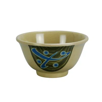 Yanco 5 Oz. Japanese Melamine Rice Bowl In Sand