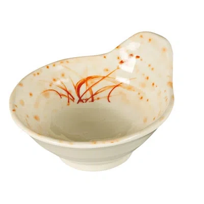Yanco 8 Oz. Orchis Melamine Soup Bowl In Gold