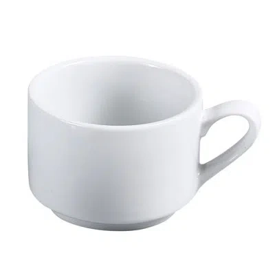 Yanco Abco Stackable Coffee Mug In White