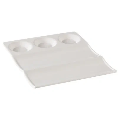 Yanco Accessaries Compartment Melamine Condiment Server In White