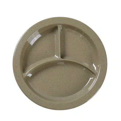 Yanco Accessaries Melamine Divided Serving Dish In Ivory