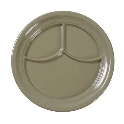 Yanco Accessaries Melamine Divided Serving Dish In Sand