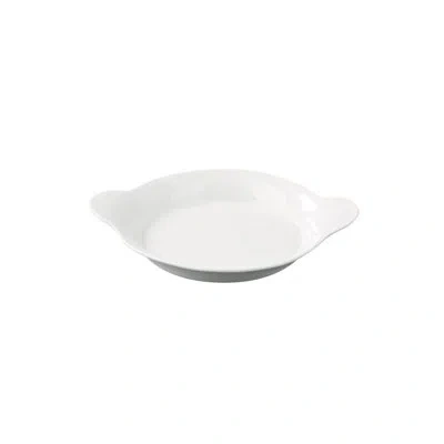 Yanco Accessories Chinaware French Handled Dish In Bright White