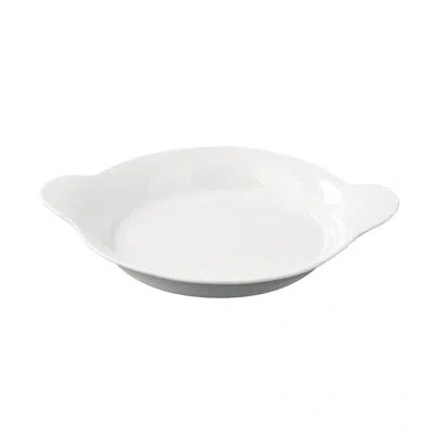 Yanco Accessories Chinaware French Handled Dish In Bright White