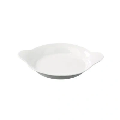 Yanco Accessories Chinaware French Handled Dish In Bright White