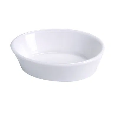 Yanco Accessories Chinaware Oval Baking Dish Bone White In Bright White