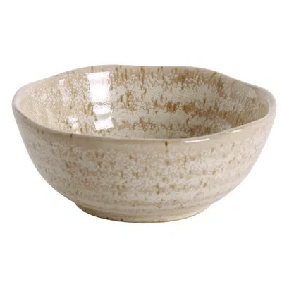 Yanco Agate 14 Oz. Nappie Rice Bowl In Beige