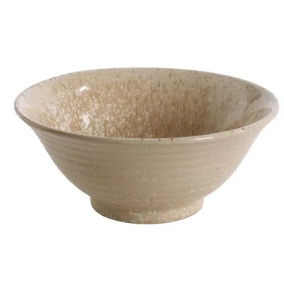 Yanco Agate 30 Oz. Noodle Rice Bowl In Beige