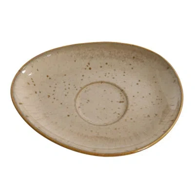 Yanco Agate 6" Bread And Butter Plate In Beige
