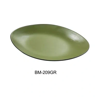 Yanco Appetizer Plate In Black;green