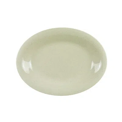 Yanco Ardis Oval Melamine Platter In Tan
