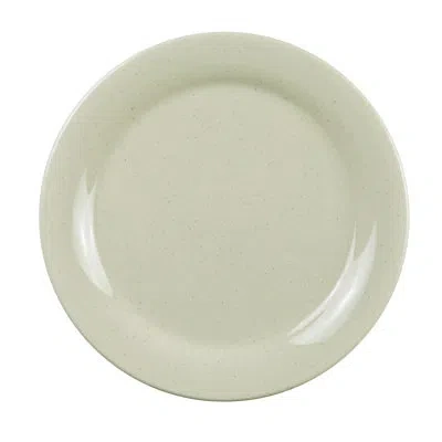 Yanco Ardis Round Dinner Melamine Salad Plate In Tan