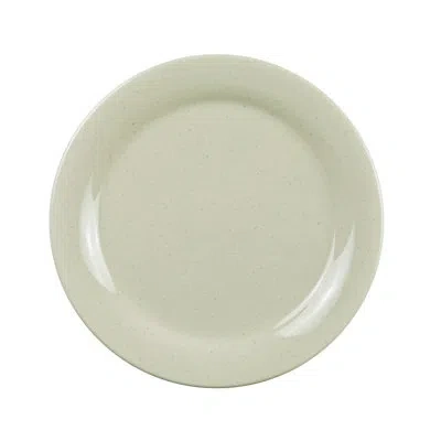 Yanco Ardis Round Melamine Appetizer Plate In Tan