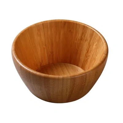 Yanco Bamboo & Wood  Bb-205 5 3/4" X 2 1/2" Small Bowl 15 oz In Tan