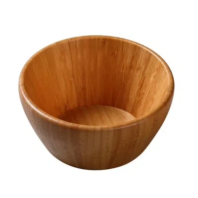 Yanco Bamboo & Wood  Bb-206 6 1/2" X 3" Small Salad Bowl 30 oz In Tan