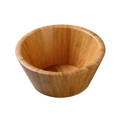 Yanco Bamboo & Wood  Bb-307 7 1/2" X 3 1/2" Salad Bowl 45 oz In Tan